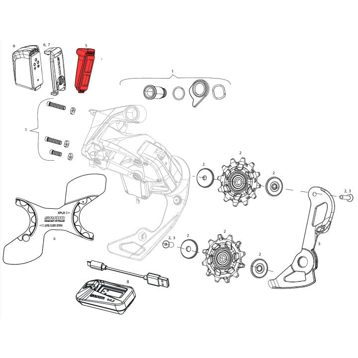 SRAM Cover for AXS Battery Block
