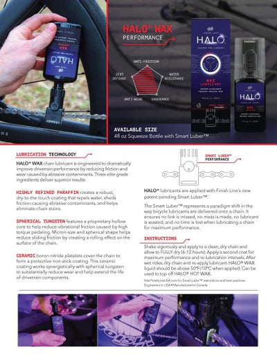 FINISH LINE HALO® WAX Lubricant PACK 10