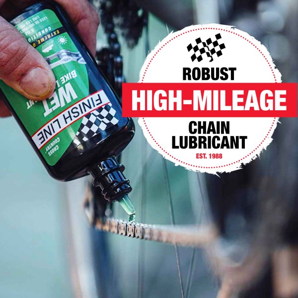 FINISH LINE WET LUBE 4 OZ. X NO DRIP CHAIN LUBER