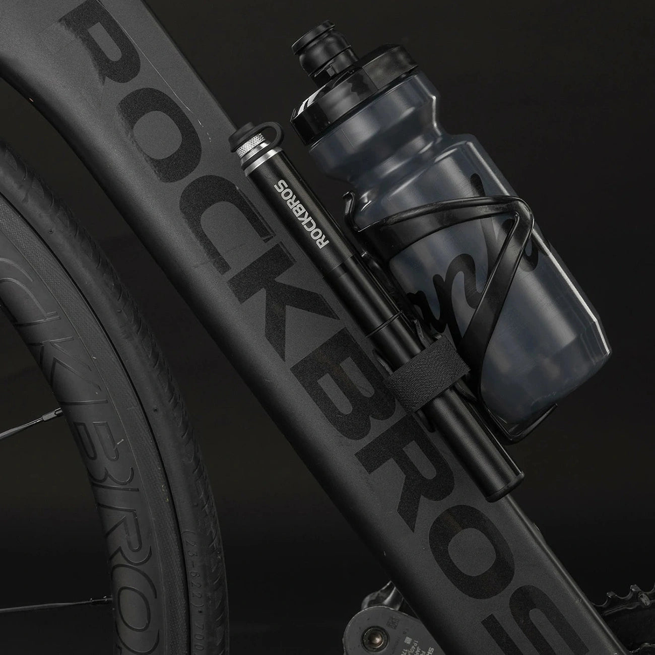 Rockbros  lightweight bicycle pump with pressure gauge