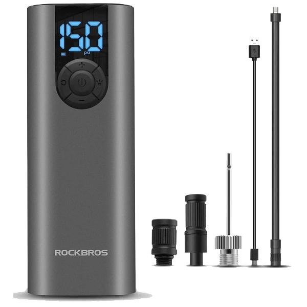 ROCKBROS Electric Bike Pump with LED Display