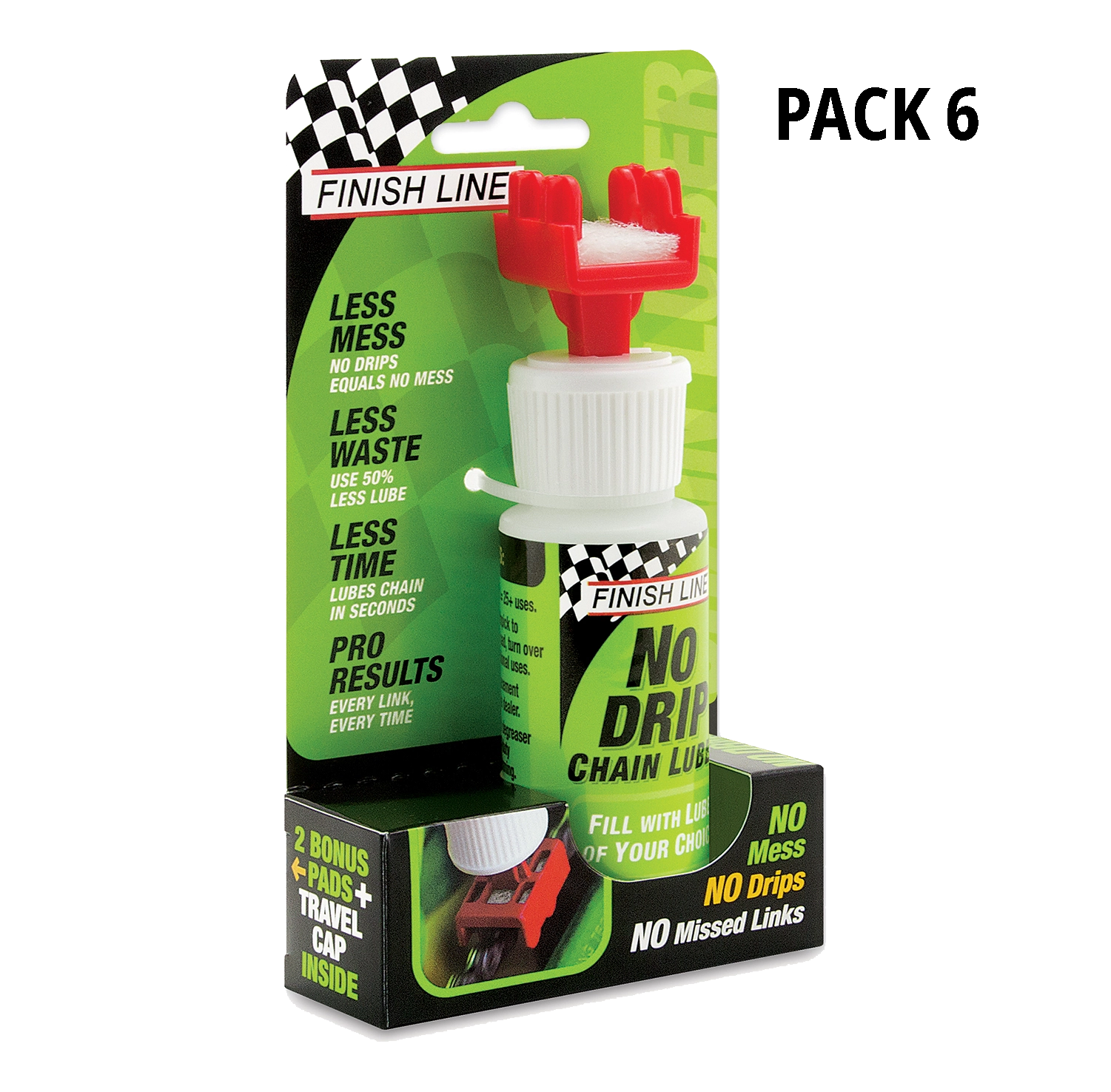 FINISH LINE No Drip Chain Luber PACK 6
