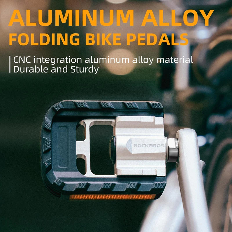 ROCKBROS Aluminum Alloy Foldable Bike Pedals 9/16