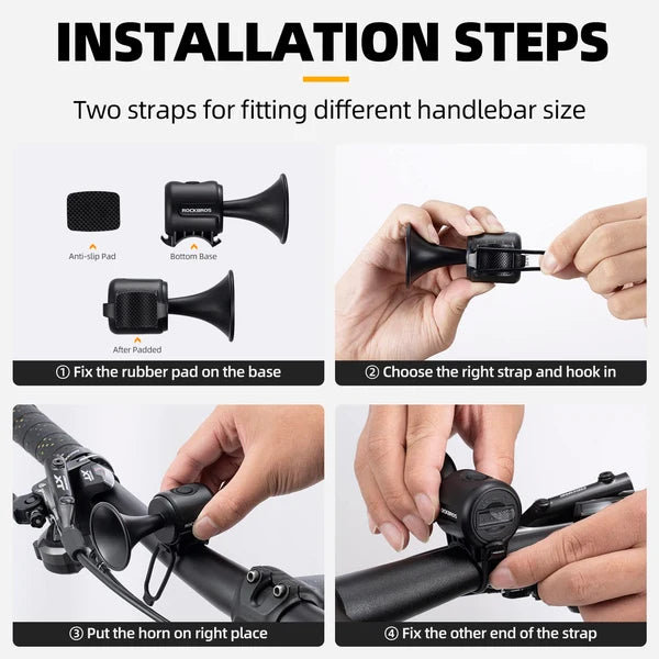ROCKBROS Bike Bell Electric Bike Horn Waterproof 120dB