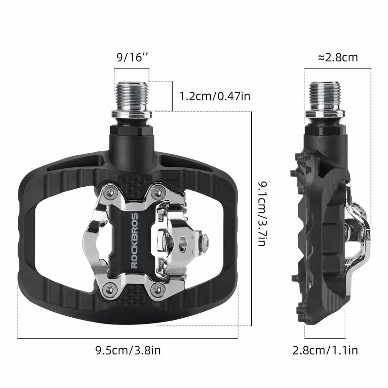 ROCKBROS Mountain Bike Pedals Platform clipless pedal Compatible with SPD
