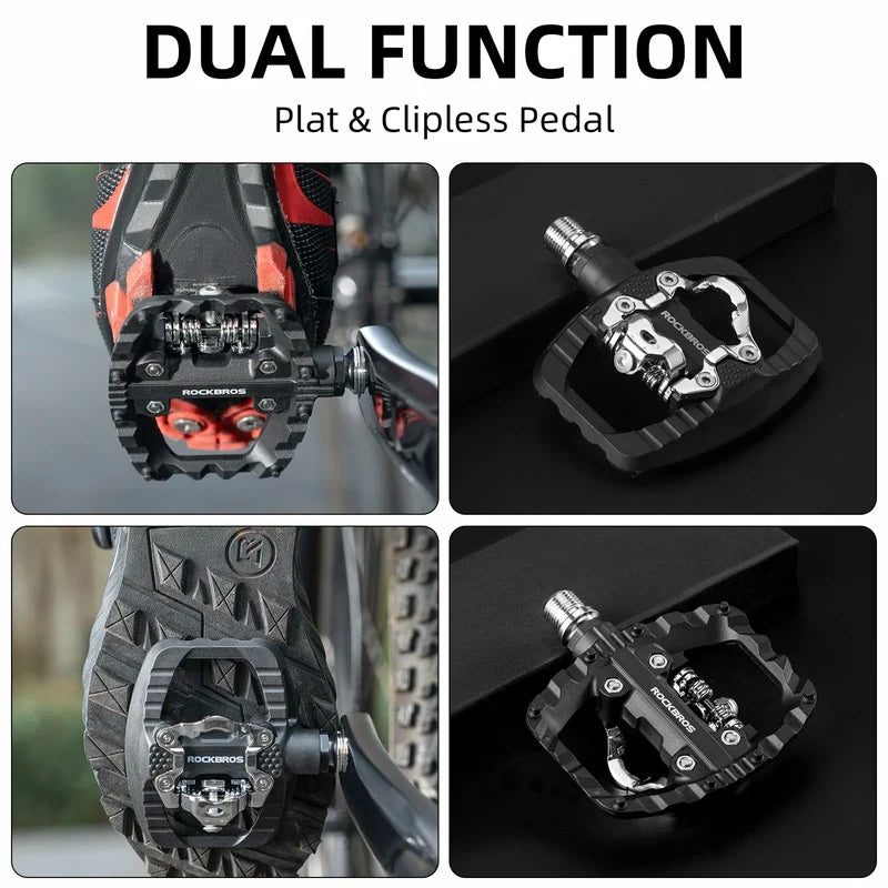 ROCKBROS Mountain Bike Pedals Platform clipless pedal Compatible with SPD