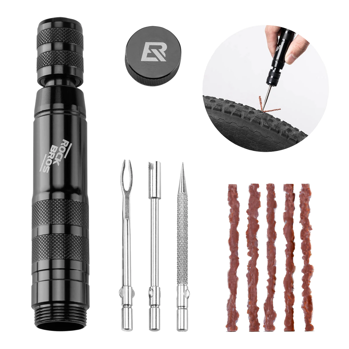 ROCKBROS Bike Tire Puncture Repair Kit