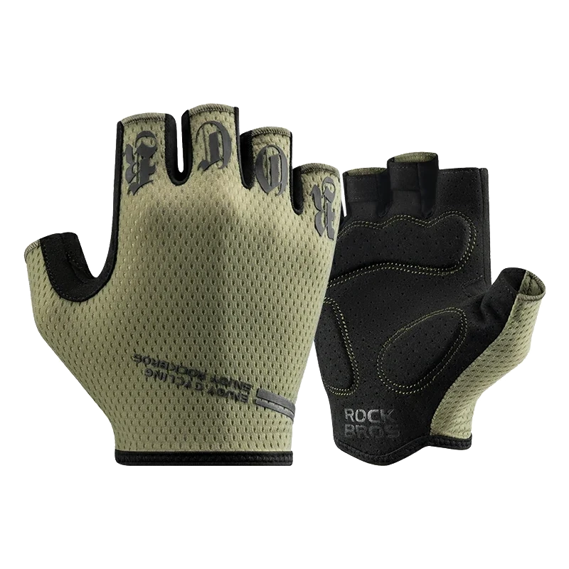 ROCKBROS HalfFinger Cycling Gloves with SBR Shock-Absorbing Palm Pads