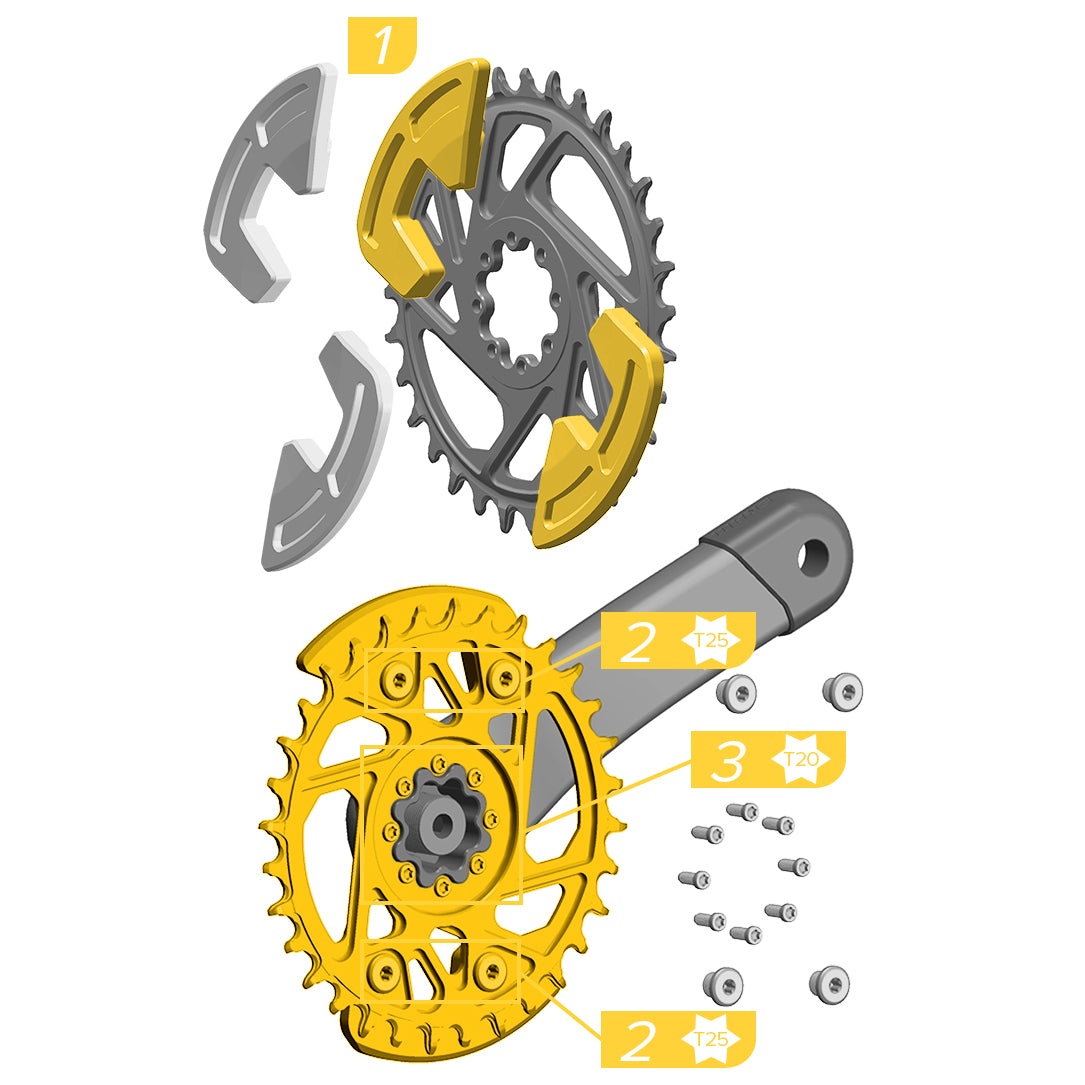 SRAM Bashguard Kit for XX Eagle Crankset Single Impact D1