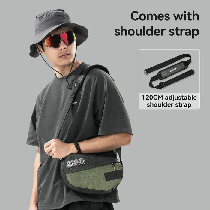 ROCKBROS ROAD TO SKY Sustainable Eco-Friendly Recycled Tire Bike Handlebar Bag 2.5L