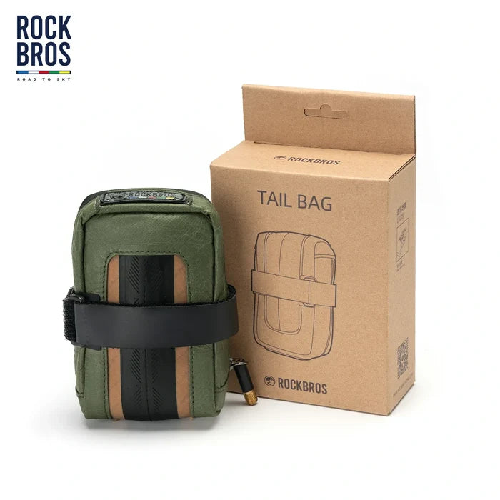 ROCKBROS Road To Sky Eco-Friendly Recycled Tire Bike Saddle Bag 0.4L