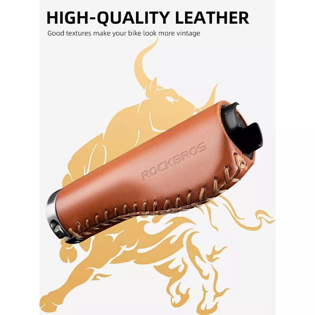ROCKBROS RETRO HANDLEBAR GRIPS ERGONOMIC DESIGN