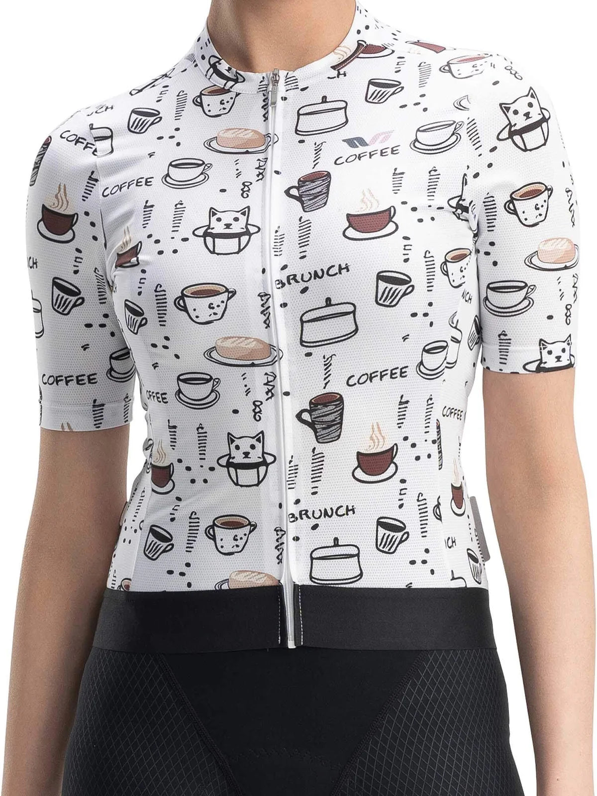ROCKBROS Women TVI Breakfast Club Short-Sleeve Cycling Jersey